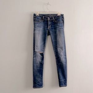 Citizens Of Humanity Size 26 Distressed Straight Leg Jeans